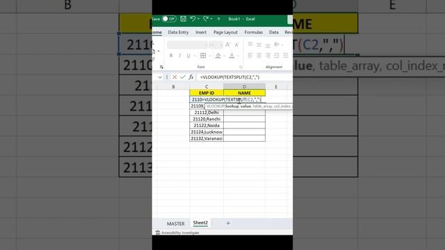 How to use Vlookup When Lookup Value Contains Text | Excel Formula | Excel Tips смотреть онлайн