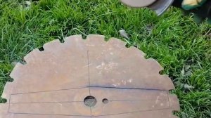 Самодельная насадка для бензокосы(триммера). Выкашивание высокой травы кустарника.