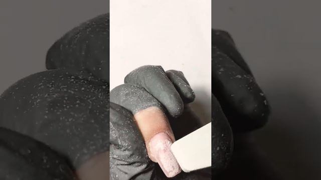 Коррекция ногтей .Верхние формы -гель!! Френч аэрографом😍 смотреть онлайн