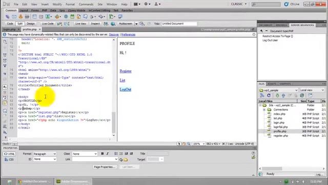DW CS 5.5 Log-Out, Page Restriction & Session Variable смотреть онлайн