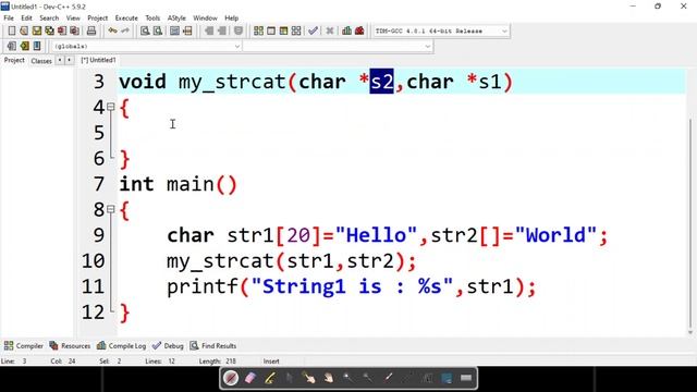 String Concatenation Using Pointers in C смотреть онлайн
