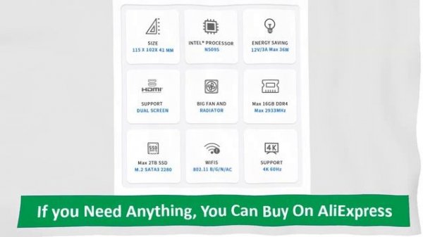 FIREBAT T8 PRO PLUS Mini PC Gamer Intel N100 N5095 CPU Windows 11 Mini PC Gaming DDR4 8GB