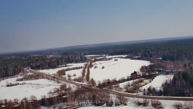 Река Турья. Съемка с квадрокоптера. смотреть онлайн