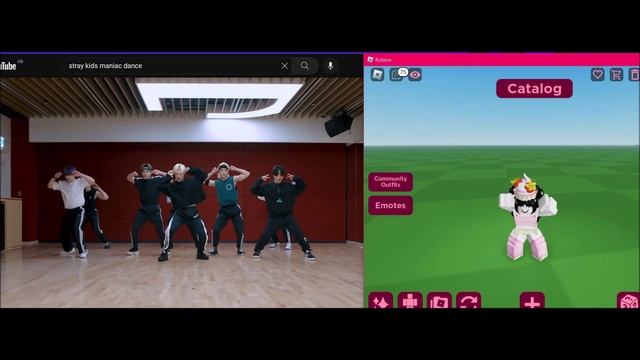 Stray kids Maniac emote on Roblox смотреть онлайн