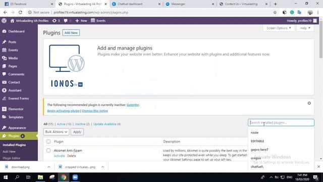 Integrating Chatfuel Chat Bot from facebook to my Wordpress Virtualasting Profile page смотреть онлайн