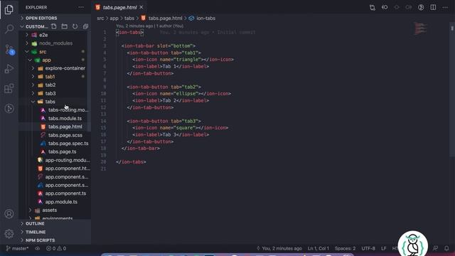ionic 5 custom tab ui | Under 5 minutes смотреть онлайн