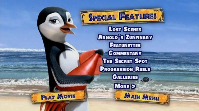 Surf's Up - DVD Menu Walkthrough