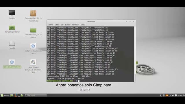 Tutorial de como instalar el GIMP en linux смотреть онлайн