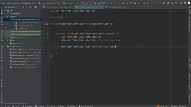 Custom Broadcast Receiver | Android Broadcast Receivers # 4 | Android Studio Tutorial смотреть онлайн
