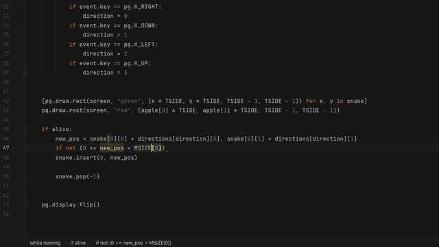 Змейка за 5 минут на Python смотреть онлайн
