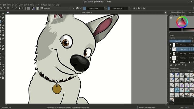 Made With Inkscape + Krita (Speed Art): Cartoon Character 