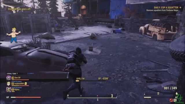 Fallout 76 Bloody Explosive Crippling Gauss Shotgun Tank Build NO PA 2021 смотреть онлайн