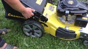 Купили самоходную косилку. Обзор и эксплуатация газонокосилки Champion 5347