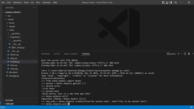 [Part-16] Django 4 Note-Taking App Tutorial: Using Django Shell With Queryline смотреть онлайн