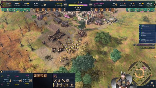 LucifroN (Malians) vs Liquid DeMu (Ottoman) || Age of Empires 4 Replay смотреть онлайн