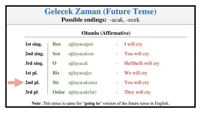 Conjugation of the Verb "Ağlamak" (To Cry) in Turkish Language (Conjugation Lesson #40) смотреть онлайн