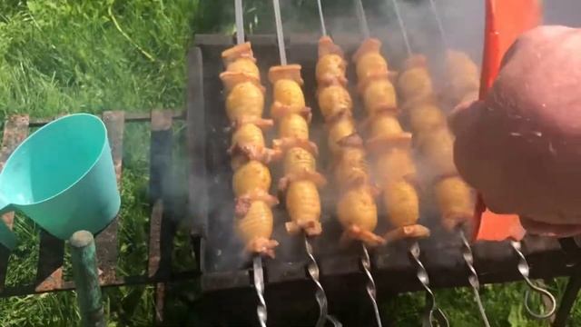 Картошка на шампуре. Вкусности на скорую руку. смотреть онлайн