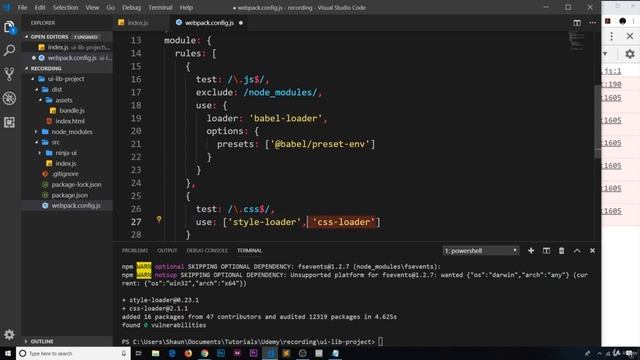 2. CSS & Style Loaders webpack смотреть онлайн