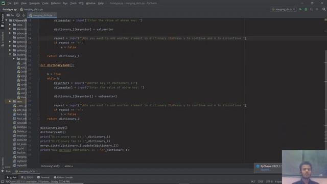 Python Program to Merge Two Dictionaries смотреть онлайн