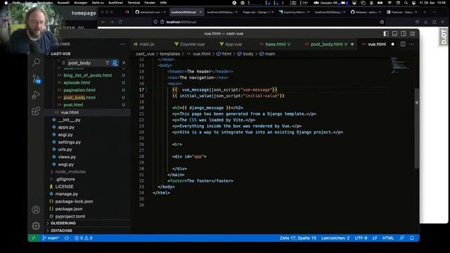 #134 Start eines Vue.js-Themes für django-cast смотреть онлайн