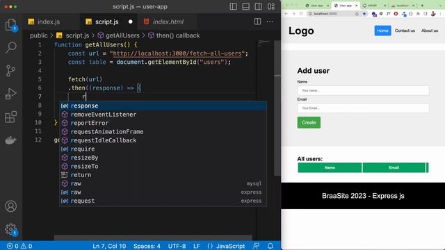 Express JS with MySql | جلب المستخدمين من قاعدة البيانات Read from database смотреть онлайн