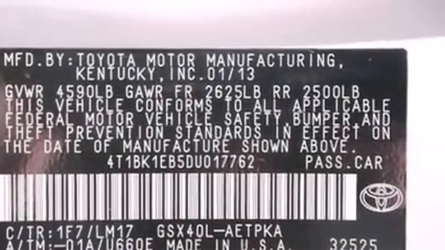 2013 Toyota Avalon Akron OH 44312 STOCK : 14723A VIN : 4T1BK смотреть онлайн