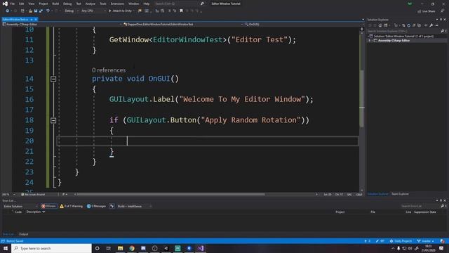 How To Create Your Own Custom Editor Windows - Unity Tutorial смотреть онлайн
