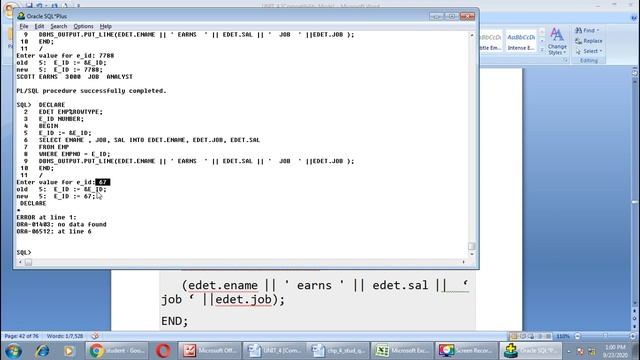 ORACLE UNIT 4 LECT 9 смотреть онлайн