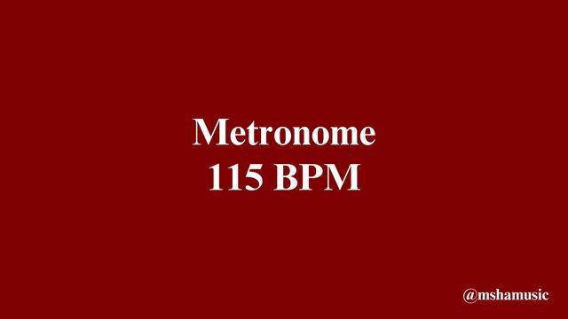 Metronome 115 BPM смотреть онлайн