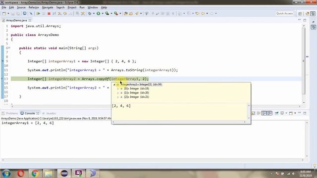 How to use copyOf(T[] original, int newLength) method of Java.util.Arrays Class? смотреть онлайн
