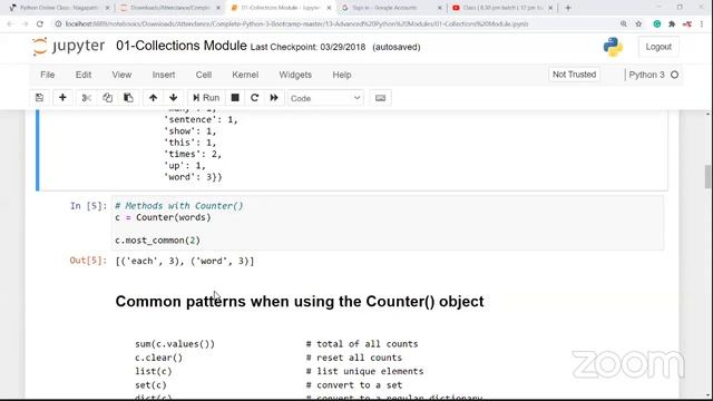 Class ( 8.30 pm batch ( 12 pm batch )) Python Collections Module смотреть онлайн