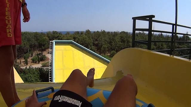 Hill Water Slide at Aqualand Antalya смотреть онлайн
