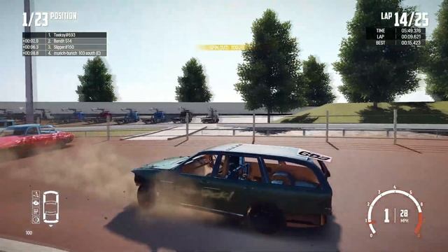 Impact Motorsport Belle Vue Unlimited Final 12/01/23 - Wreckfest Online Banger Racing смотреть онлайн