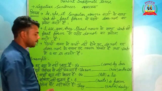 Simple Present Negative tense (Part - 2) II कैसे होता है नकारात्मक वाक्य II English lecture 9 смотреть онлайн