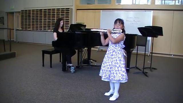 Emily playing flute--March by Bach at Spring Recital смотреть онлайн