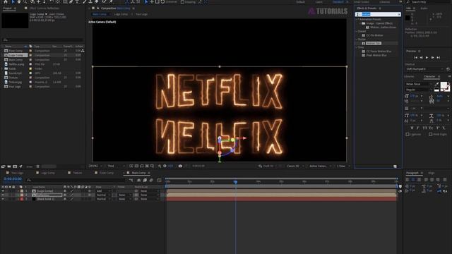 After Effects Tutorial: Electric Neon Logo Animation Simple-Method (Saber-Plugin) смотреть онлайн