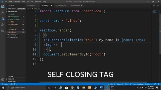 JSX Attributes in ReactJS in Hindi | HTML Attribute Vs JSX Attribute in React | #13 смотреть онлайн