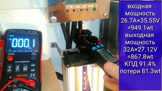 КПД фотон 100/50 при токе 32А смотреть онлайн