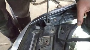 Как снять фару Ауди А6