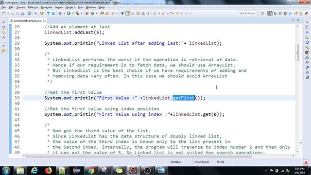 Java Crash course | 15 | Linked list Explained | Tamil смотреть онлайн