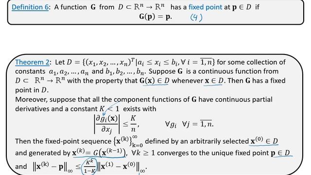 Numerical Analysis II lecture10 Fixed Points for Functions of Several Variables смотреть онлайн