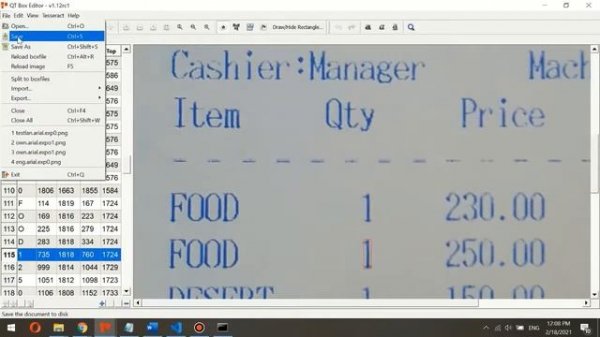 Tesseract OCR Training for New Fonts Language