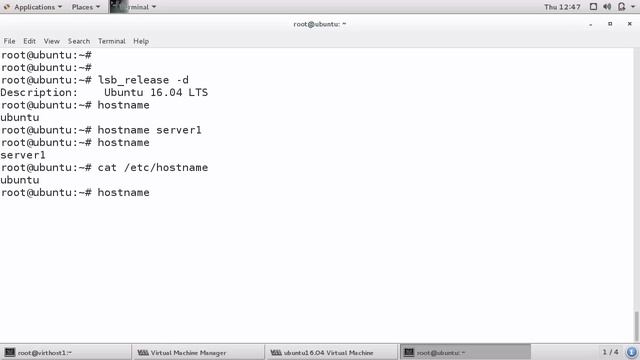 Ubuntu 16.04 : Setting the Hostname смотреть онлайн