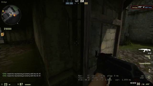 Pentium G4400 + HD 510 CS:GO 1360x768 low gameplay. Big map. смотреть онлайн