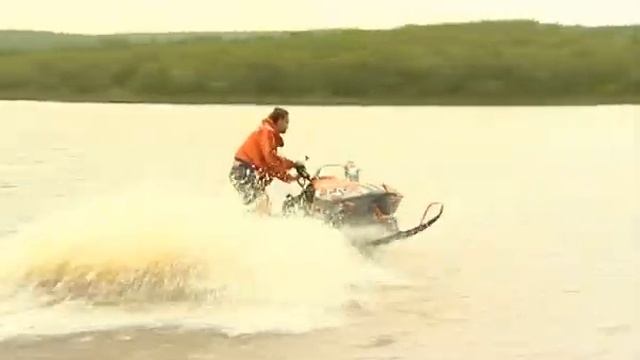 Водный кросс на снегоходах смотреть онлайн