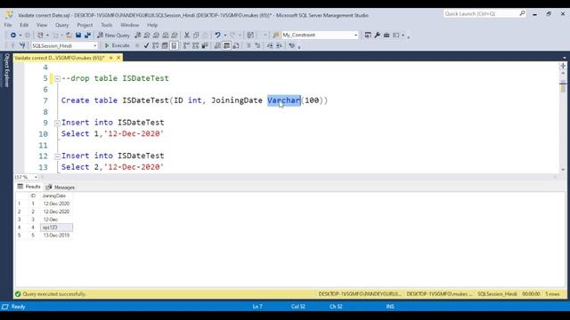 29.How to check valid date in SQL Query|How to validate date in sql query|isDate() function in SQL смотреть онлайн