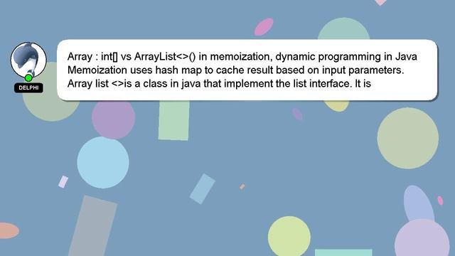 Array : int[] vs ArrayList () in memoization, dynamic programming in Java смотреть онлайн