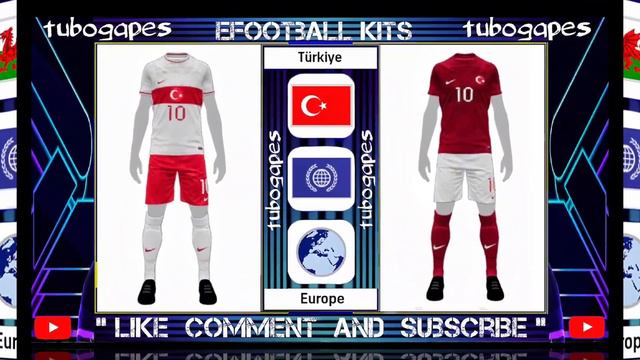 New Kits Update! National Jersey With Name Set Font eFootball 2024🔥 смотреть онлайн