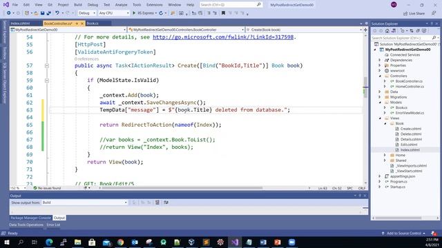 How-to apply Post-Redirect-Get design and TempData together in Asp.net Core MVC смотреть онлайн