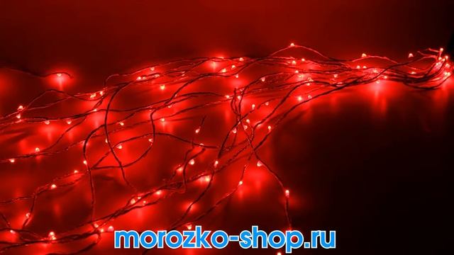 Электрогирлянда КОНСКИЙ ХВОСТ, 200 красных mini-LED ламп, Branch-200RC-05-R смотреть онлайн